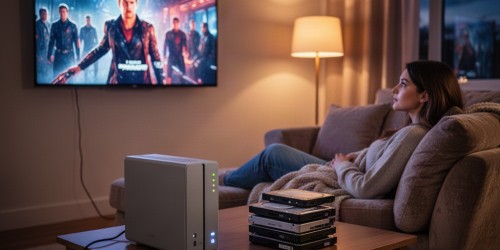Como armazenar e compartilhar filmes, vídeo e TV?