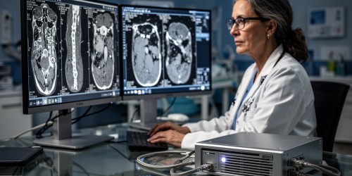 Como fazer backup dos exames de imagens de tomografia?