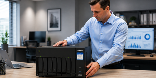 NAS 8 baias Qnap TS-832PX para empresas
