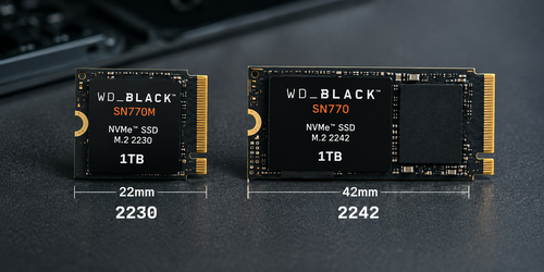 Quais as diferenças entre os módulos SSDs M.2 2242 e 2230?