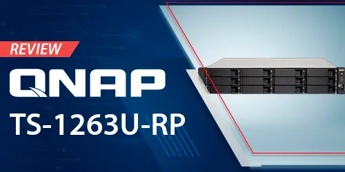 Review do servidor NAS empresarial SATA TS-1263U-RP Qnap