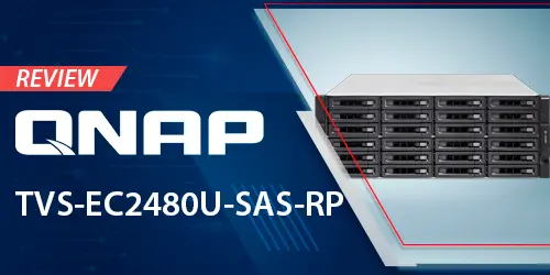 TVS-EC2480U-SAS-RP Qnap, Um NAS para discos SAS
